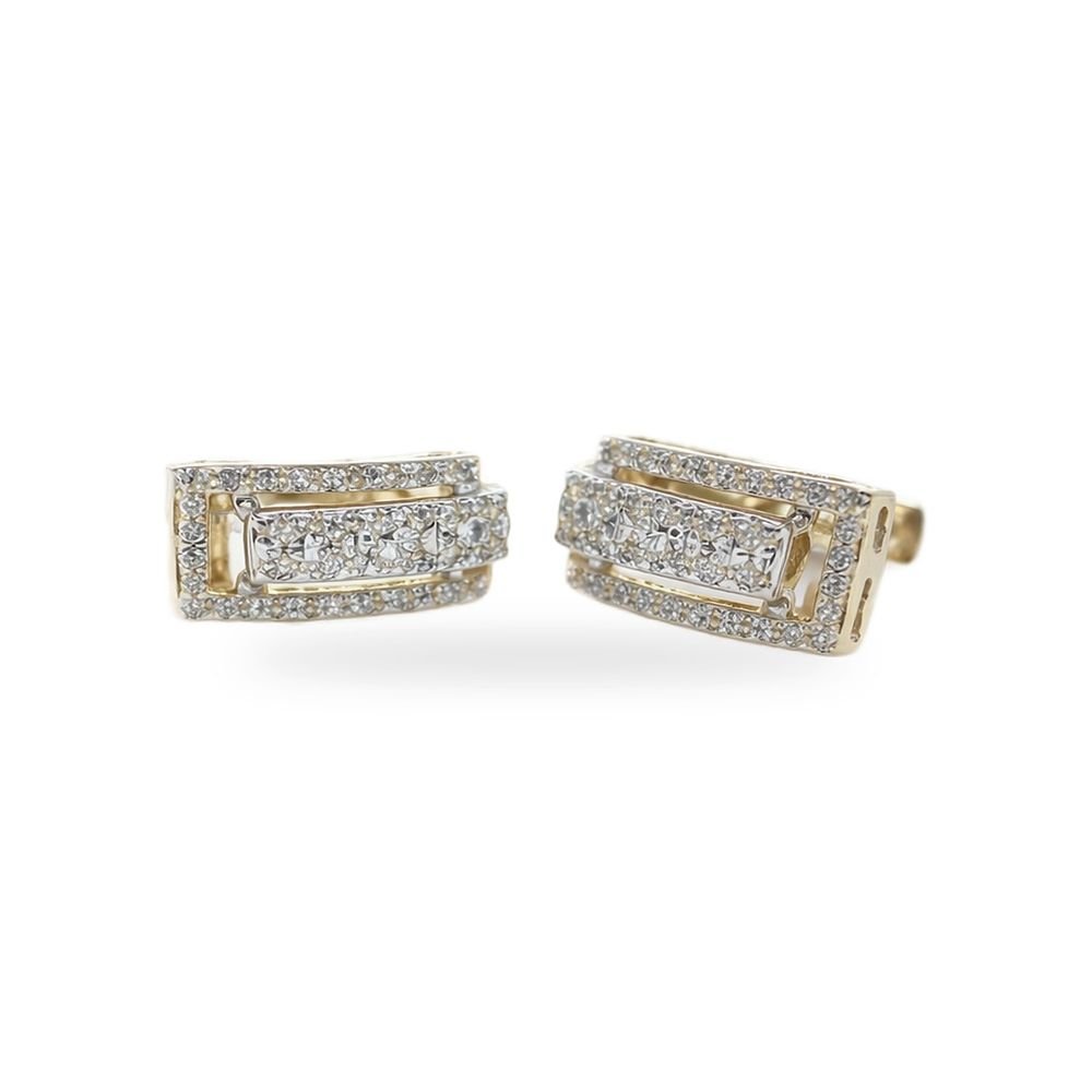 Pavé Huggie Hoops