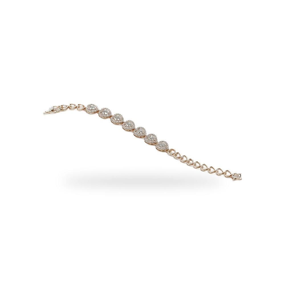 Diamond Cluster Line Bracelet