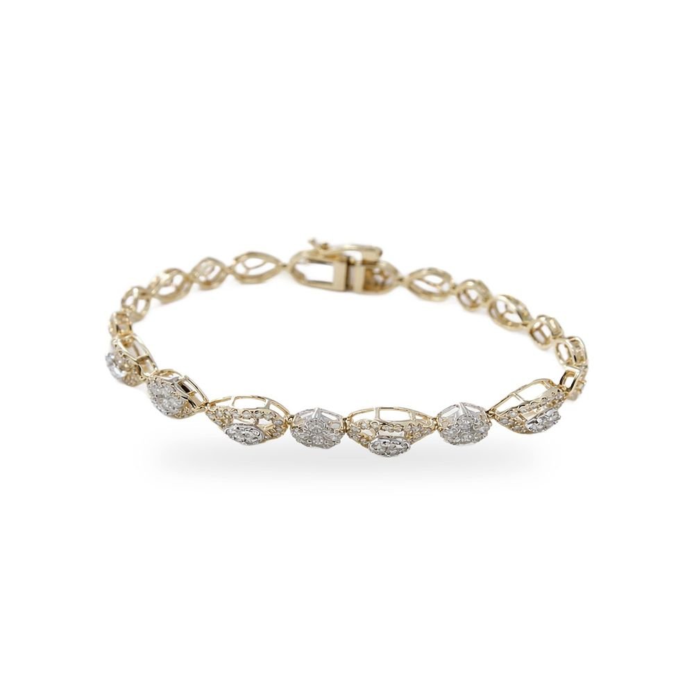 Two-Tone Halo Bracelet