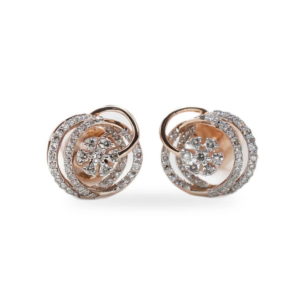 Swirl Halo Studs